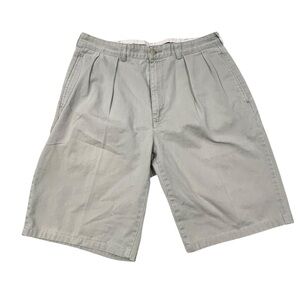 Polo Ralph Lauren‎ Chino Men's Khaki Pleated Shorts 34 Inseam 10”